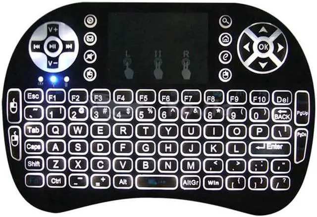Alt view image 5 of 5 - Aomoproing i8 Wireless Keyboard 2.4 GHz Russian or English Letters Multi-Media Backlight Air Mouse Remote Control Touchpad for X96 mini