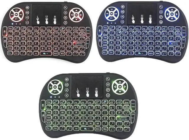 Alt view image 2 of 5 - Aomoproing i8 Wireless Keyboard 2.4 GHz Russian or English Letters Multi-Media Backlight Air Mouse Remote Control Touchpad for X96 mini