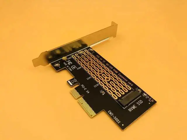 Alt view image 4 of 6 - M2 NVMe PCI Express PCI E 3.0 X4 to M.2 NVMe M Key Interface Converter Adapter Card PCIE SSD Riser Card for 2230 2242 2260 2280