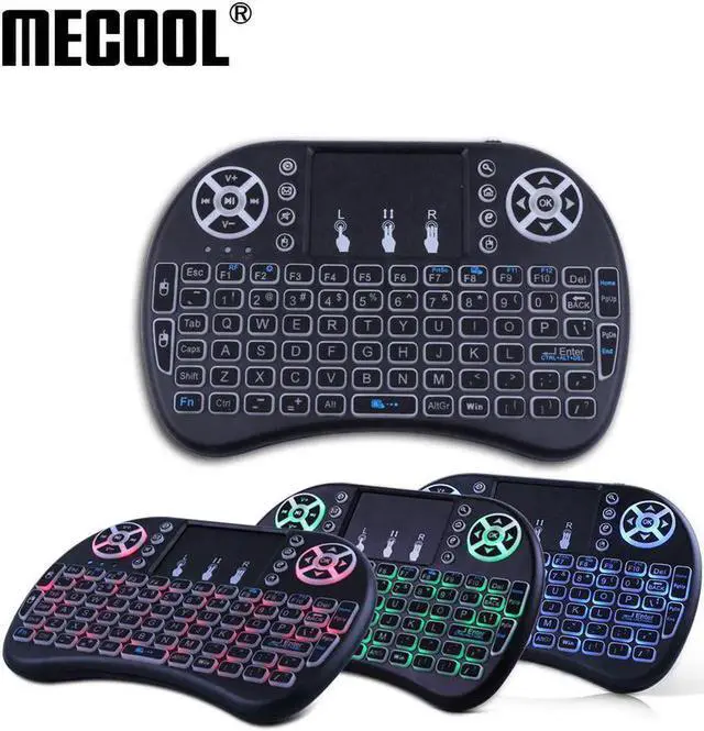 Main image of Aomoproing Air Mouse Russian English Spanish Backlit i8 Backlight Wireless Mini Keyboard As Remote Control for Android Smart TV Box