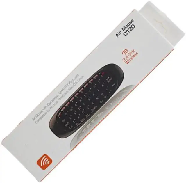 Alt view image 3 of 6 - Aomoproing Tikigogo C120 fly air mouse backlit with keyboard microphone voice search 2.4G mini Wireless Keyboard as remote controller