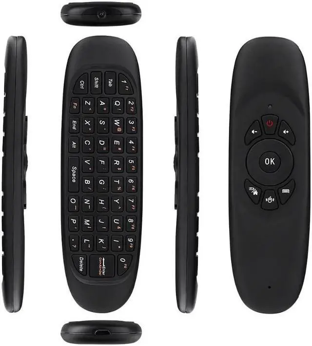 Alt view image 3 of 6 - Aomoproing Fly air mouse Wireless Backlit Keyboard G64 Rechargeable 2.4G RGB C120 3 color Backlight Smart Remote control for Android Tv Box