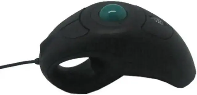 Alt view image 2 of 4 - Aomoproing Wired USB Handheld Mouse Finger Using Optical Track Ball Gamer Mouse