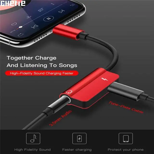 Alt view image 5 of 6 - Headphone Adapter Charge For Oneplus 7 Pro Huawei Xiaomi USB C Jack Dongle Type C 3.5mm Aux Audio Splitter Cable Charging