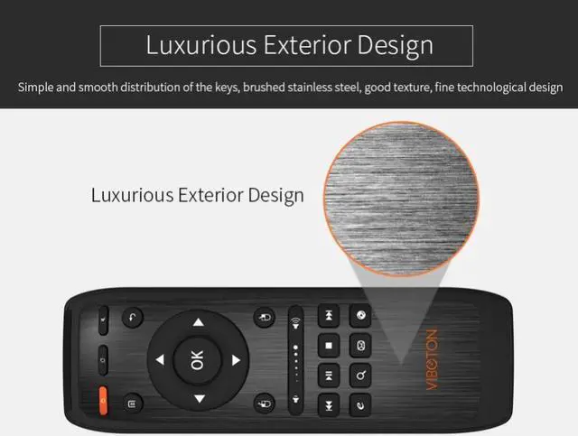 Alt view image 2 of 6 - Aomoproing 2.4G Fly Air Mouse Raspberry pi 3 Wireless Keyboard Remote control Learning keyboard Combo for Android Smart TV Box Computer