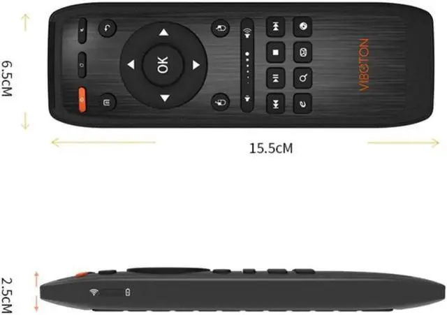 Alt view image 5 of 6 - Aomoproing 2.4G Fly Air Mouse Raspberry pi 3 Wireless Keyboard Remote control Learning keyboard Combo for Android Smart TV Box Computer