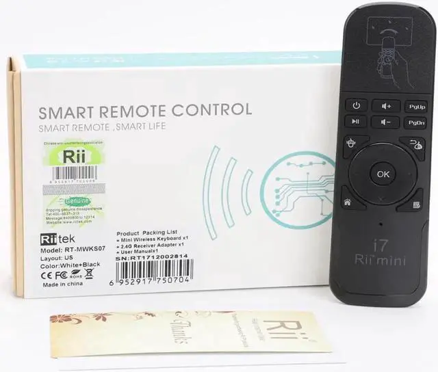 Alt view image 5 of 6 - Aomoproing Mini i7 Fly Air Mouse USB 2.4Ghz Wireless Remote Control for PC/Smart TV/Android TV Box/TV Dongle Gyroscope PS3 Motion Sensing