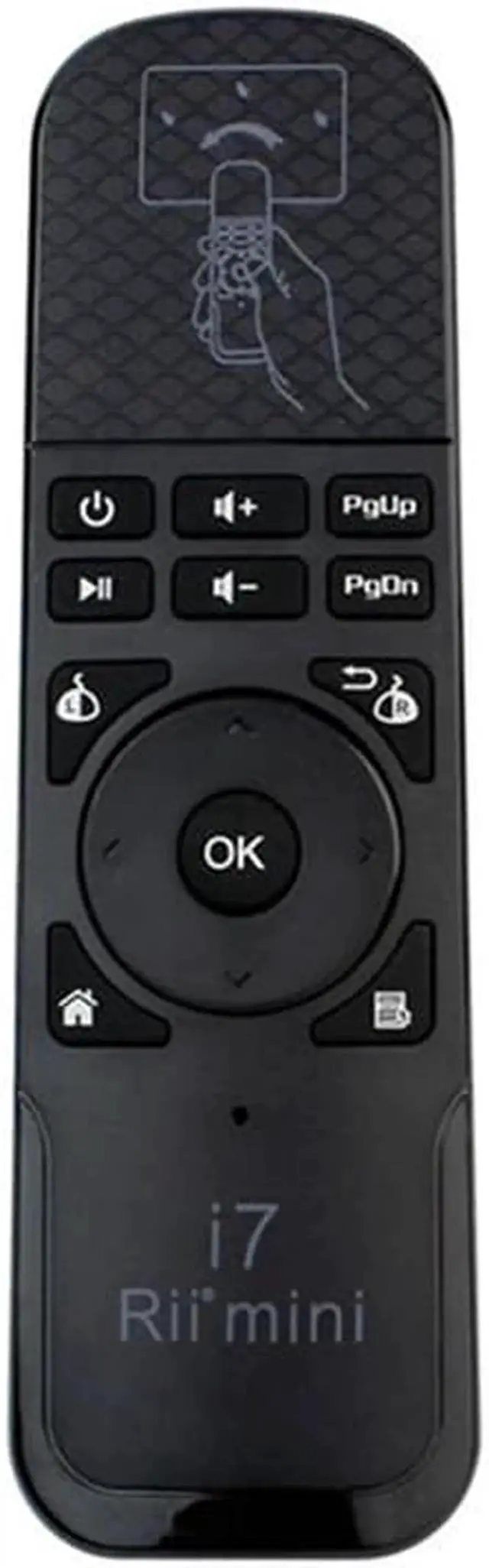 Alt view image 3 of 6 - Aomoproing Mini i7 Fly Air Mouse USB 2.4Ghz Wireless Remote Control for PC/Smart TV/Android TV Box/TV Dongle Gyroscope PS3 Motion Sensing