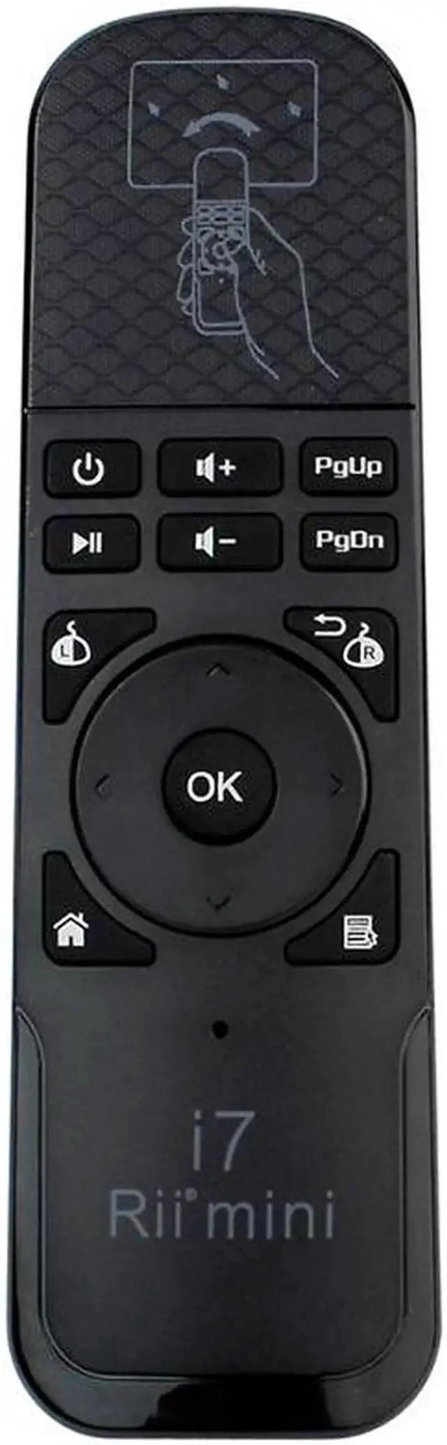 Alt view image 2 of 6 - Aomoproing Rii i7 Mini Air Mouse 2.4GHz Wireless Remote Control Built-in 6 Axis for PC Smart tv Android Box PS3 Motion Sensing Gamer