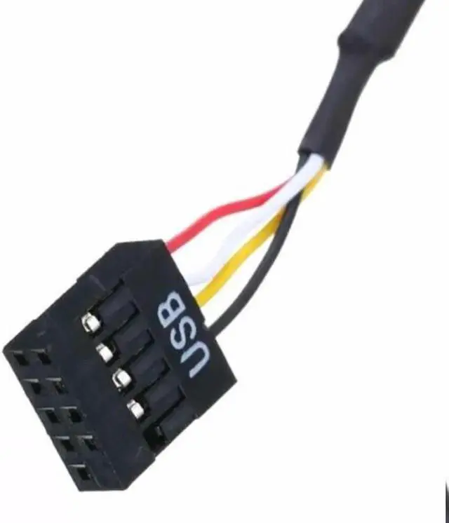 Alt view image 6 of 6 - 9Pin Connector Port Multiplier Splitter Accessories Interface 1 To 2 Easy Use Motherboard USB Adapter Extension Cable Gadget