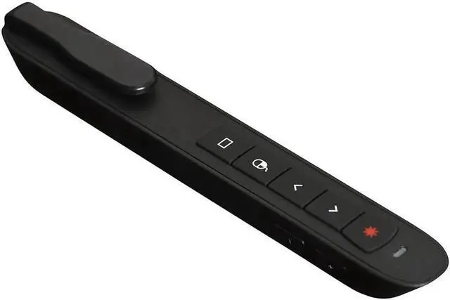 Alt view image 5 of 6 - Aomoproing [AVATTO] Rechargable RF 2.4G Wireless Presenter with Air Mouse PowerPoint Remote Control PPT Clicker Presentation Laser Pen