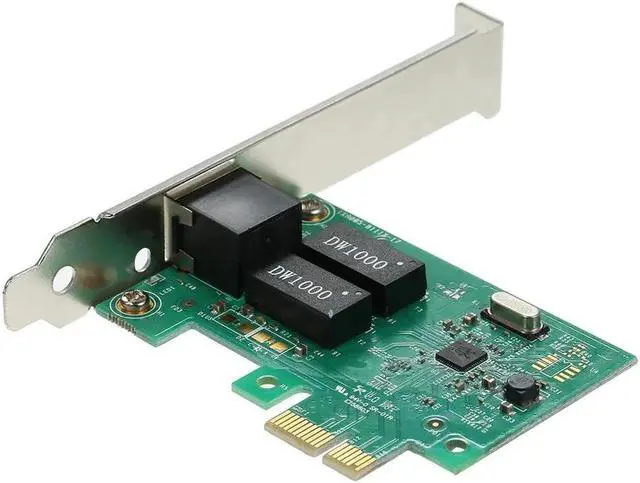 Alt view image 3 of 6 - PCI-E Express Network Card Hard Drive PCI Express Converter LAN Adapter Gigabit Ethernet 1000M for PC Computer Laptop Notebook