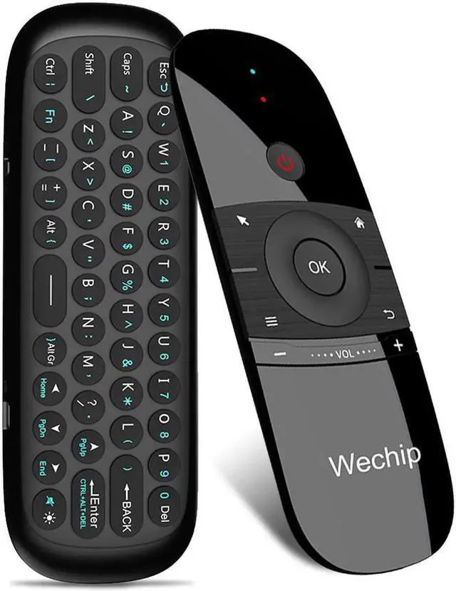 Alt view image 3 of 6 - Aomoproing Wechip W1 Mini Air Mouse Gyro Sensing 2.4G Remote Contro English or Russian Wireless Keyboardl for Smart Android TV Box mini PC