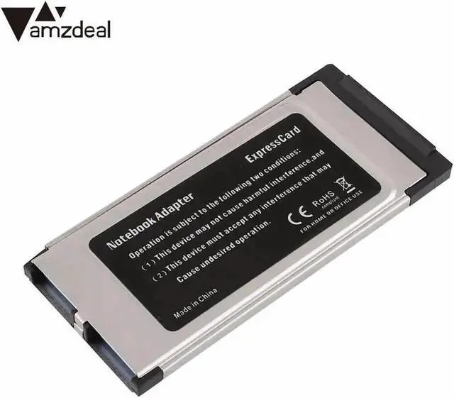 Alt view image 5 of 5 - Super-Speed Express Card 34mm to 5Gbps Dual 2 Ports USB 3.0 Card Port Adapter Add On Cards Express Card Converter