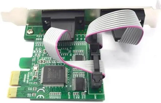 Alt view image 4 of 5 - RS 232 Adapter PCI Express 1X Computer Expansion Cards RS232 PCI E X1 Computer Components 2 Port Serial Card