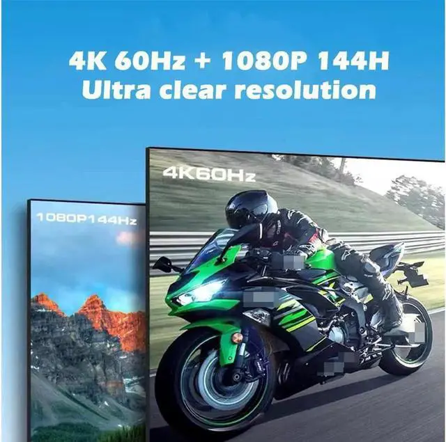 Alt view image 6 of 7 - 2 Port KVM Switch HDMI Dual Monitor Switcher for 2 Computers and 2 Monitors, 4K @60Hz 2x2 HDMI + HDMI Dual Monitor KVM Switch with Hotkey Switching and 3.5mm Jack Audio Output