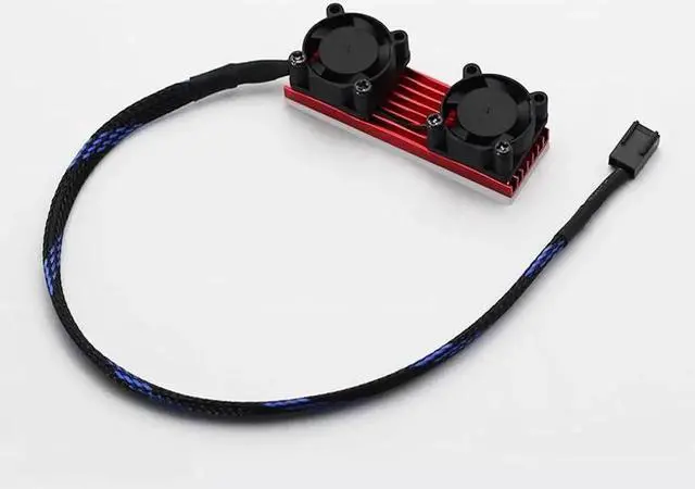 Alt view image 5 of 6 - PCIE SSD M.2 2280 Heat Sink Radiator 3in1 for SM951 960 961 Rapid Cooling Cooler Fan & Heatsink Fin Thermal Pad 3Pin Power Cord(red)