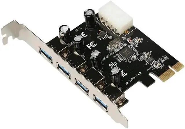 Alt view image 4 of 6 - USB 3.0 (3+1) 3 External + 1 Internal Ports pci-e PCI Experss pci e Controller Riser Card adapter PCIE adaptator