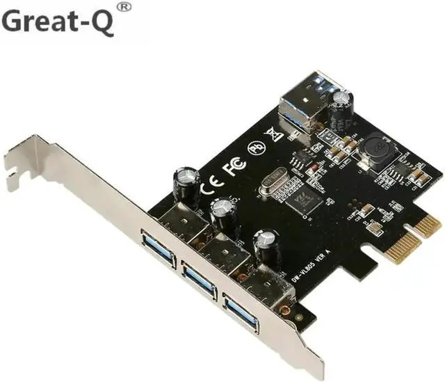 Main image of USB 3.0 (3+1) 3 External + 1 Internal Ports pci-e PCI Experss pci e Controller Riser Card adapter PCIE adaptator