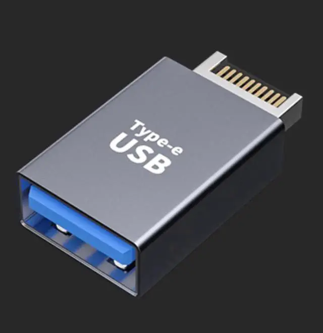 Alt view image 2 of 5 - USB A 3.0 Male to USB Type-E Female Converter Adapter for Computer Front Panel Motherboard Internal Adapter