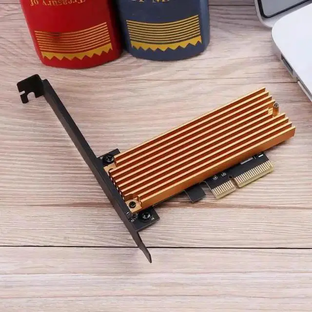 Alt view image 6 of 6 - Adapter Cards Key M.2 NVMe SSD NGFF Type To PCIE PCI-E PCI Express 4X Adapter Card With Heatsink Computer Adapter For PC