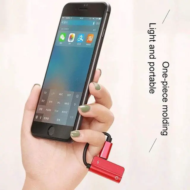 Alt view image 6 of 6 - Headphone Adapter For iPhone 7 8 Plus X XR XS MAX Dongle Aux Earphones Splitter Adaptor Converter 2in1 Jack Audio Charger