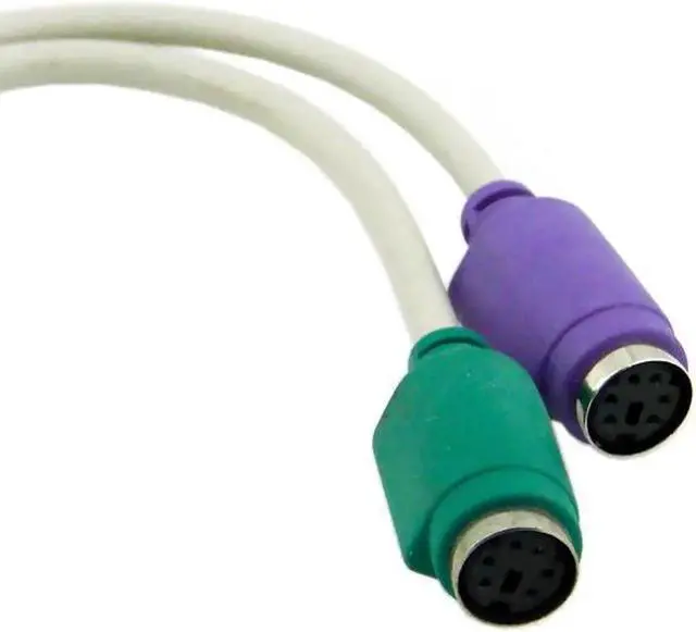 Alt view image 3 of 4 - 10pcs/lot USB2.0 to Two PS2 Splitter Cable Adapter for Keyboard Mouse USB Bus Power