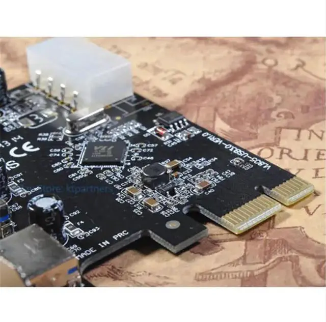 Alt view image 4 of 6 - PCI-E PCI Express to 4 Port USB3.0 VLI USB Hub Controller Card Adapter 5Gbps Usb 3.0 Controller Expansion Card