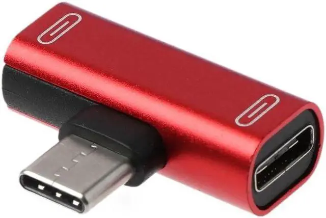 Alt view image 5 of 6 - 10 Packs Dual Type C USB C Earphone Headphone Audio Charging Charger Adapter Splitter Convertor For Xiaomi 6 6X 8 Note3 Mix 2 Huawei