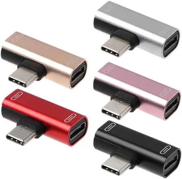 Main image of 10 Packs Dual Type C USB C Earphone Headphone Audio Charging Charger Adapter Splitter Convertor For Xiaomi 6 6X 8 Note3 Mix 2 Huawei