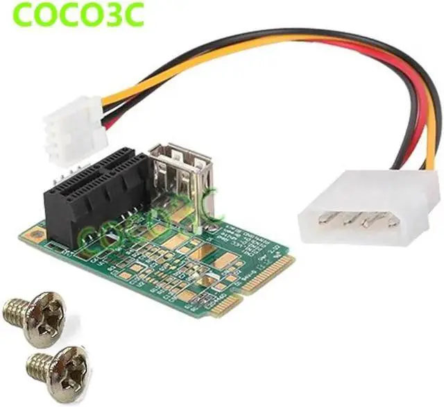 Main image of Mini PCIe To PCI-e slots adapter PCI express 1x Riser card test tool for Sound Card Network card graphics card