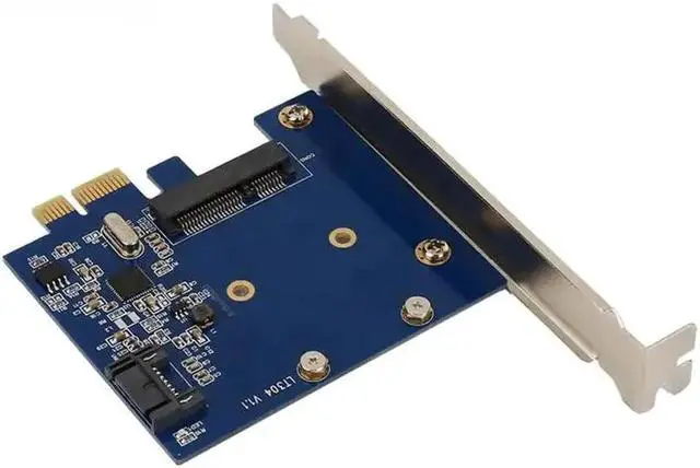 Alt view image 5 of 6 - High Speed Desktop Computer PCI-E to mSATA SATA 3.0 6Gb/s III Controller Card Adapters