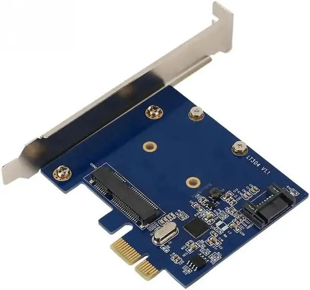 Alt view image 4 of 6 - High Speed Desktop Computer PCI-E to mSATA SATA 3.0 6Gb/s III Controller Card Adapters