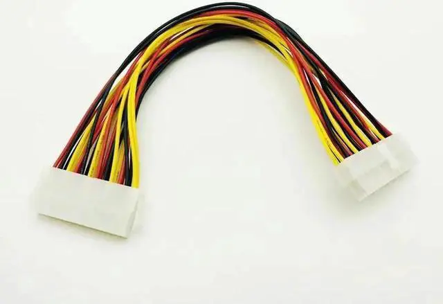Alt view image 4 of 6 - 5PCS 30cm 24Pin Power Supply Cable 20+4Pin Motherboard Adapter Extension Cables Cord Extended Line 18AWG for PC Computer Desktop