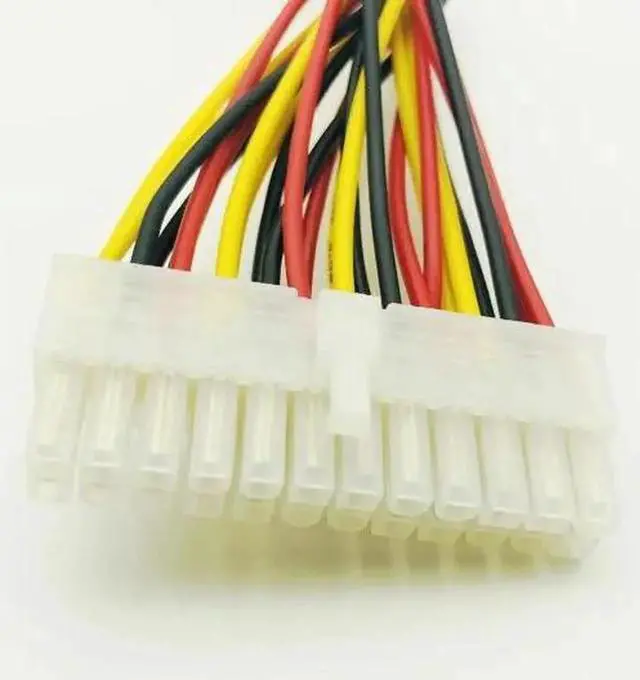 Alt view image 5 of 6 - 5PCS 30cm 24Pin Power Supply Cable 20+4Pin Motherboard Adapter Extension Cables Cord Extended Line 18AWG for PC Computer Desktop