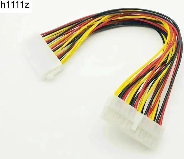 Main image of 5PCS 30cm 24Pin Power Supply Cable 20+4Pin Motherboard Adapter Extension Cables Cord Extended Line 18AWG for PC Computer Desktop