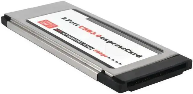 Alt view image 6 of 6 - Express Card Expresscard 34mm to USB 3.0 2 Port Adapter PCI Express Card for laptop notebook