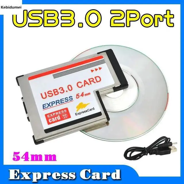 Main image of USB 3.0 2 Port PCI Express Card Expresscard to Adapter 34 mm Express Card Converter For Laptop Notebook