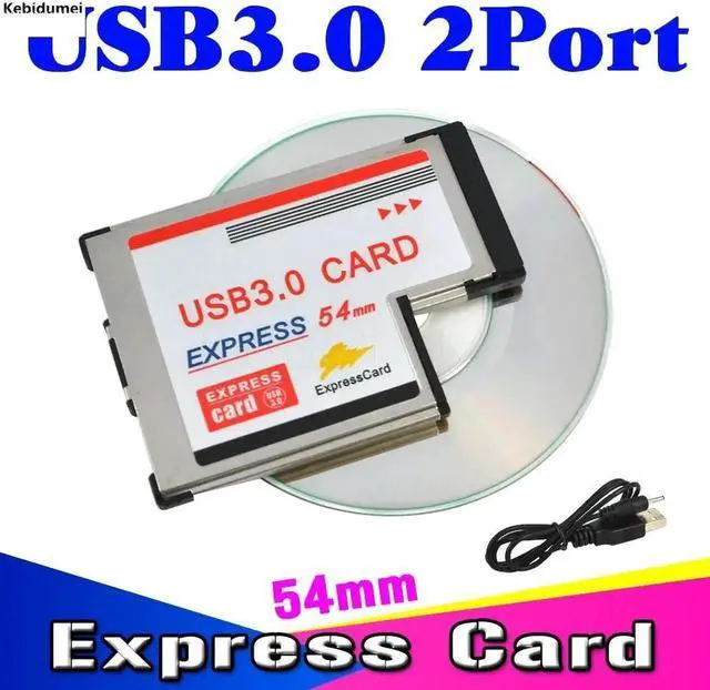 Main image of 2 Port PCI Express Card Expresscard to USB 3.0 Adapter 34 mm Express Card Converter For Laptop Notebook