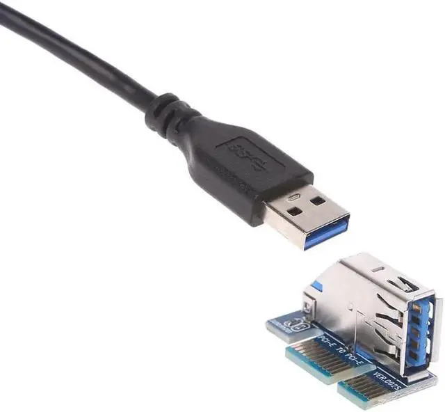 Alt view image 2 of 6 - 4 Ports PCI-E 1X To USB 3.0 Hub Adapter Expansion Card Board With USB Cable