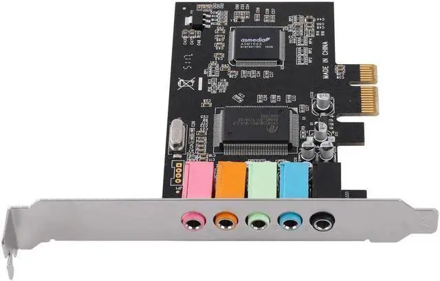 Alt view image 3 of 4 - Internal 5.1 3D Stereo PCI-e X1 Audio Card 32/64 Bit Sound Card PCI Express Adapter for PC Windows 10 with Full Profile Bracket