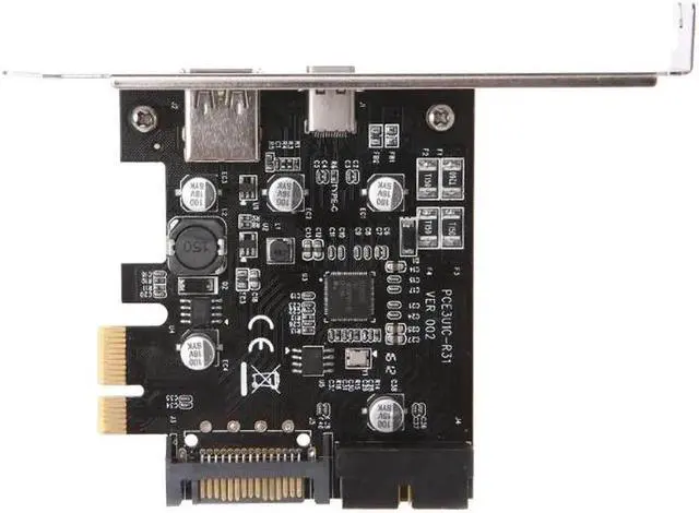 Alt view image 5 of 6 - Expansion Card PCI-E Express To USB 3.1 Type-C USB-C Plug Power Charger Expansion Card Adapter