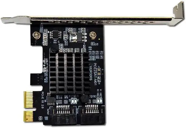 Alt view image 4 of 6 - Aomoproing Add On Cards Controller SATA 3 SATA3 PCI E/PCIE SATA PCI Express SATA Card/Multiplier/Expansion SATA3.0 6Gb 2Port Adapter