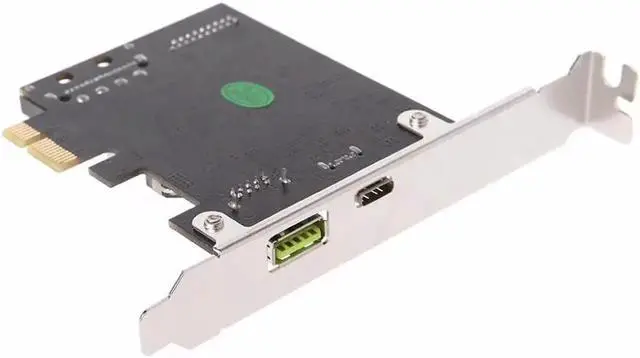 Alt view image 5 of 6 - PCI-E Express To USB 3.1 Type-C USB-C Plug Power Charger Expansion Card Adapter With CD Driver for PC Computer