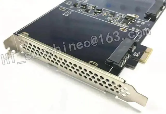 Main image of 1PCS/LOT DB-23561 Dual SATA III to PCI-E X1 Expansion adapter card for Wins XP/ 7 / 8 / 10