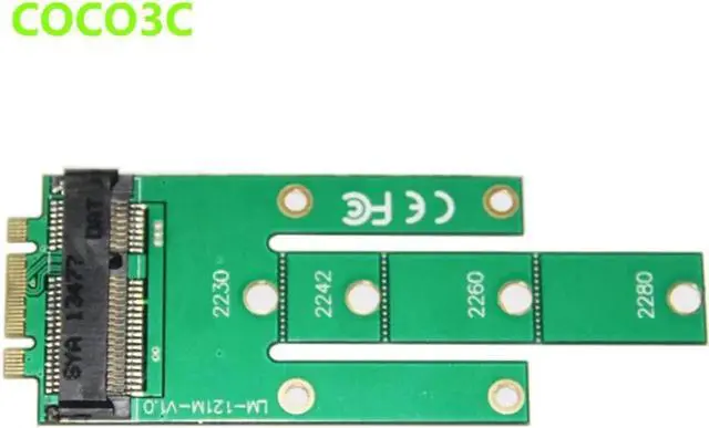 Alt view image 5 of 5 - NGFF to mSATA slot adapter M.2 B + M Key to mini PCIe SATA SSD interface converter Card