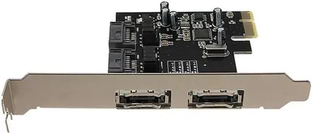 Alt view image 6 of 6 - Aomoproing PCIE eSATA SATA III Expansion Card PCI-E To SATA3 SATA3.0 6Gb/s Three Generations PCI-E Express Adapter