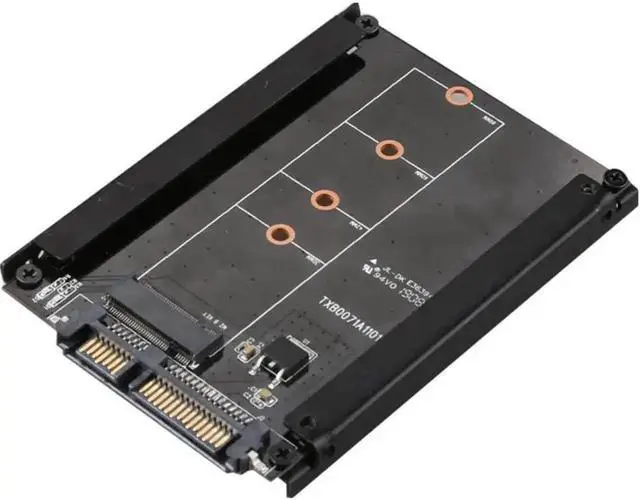 Alt view image 3 of 6 - NGFF ( M2 ) SSD to 3.0" SATA Adapter M.2 NGFF SSD to SATA3 Convert Card B Key Connector For WINXP/2000/VISTA
