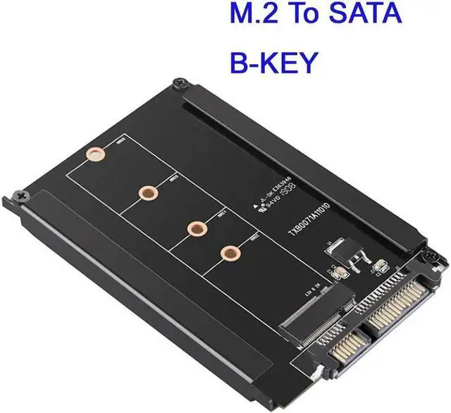 Alt view image 2 of 6 - NGFF ( M2 ) SSD to 3.0" SATA Adapter M.2 NGFF SSD to SATA3 Convert Card B Key Connector For WINXP/2000/VISTA