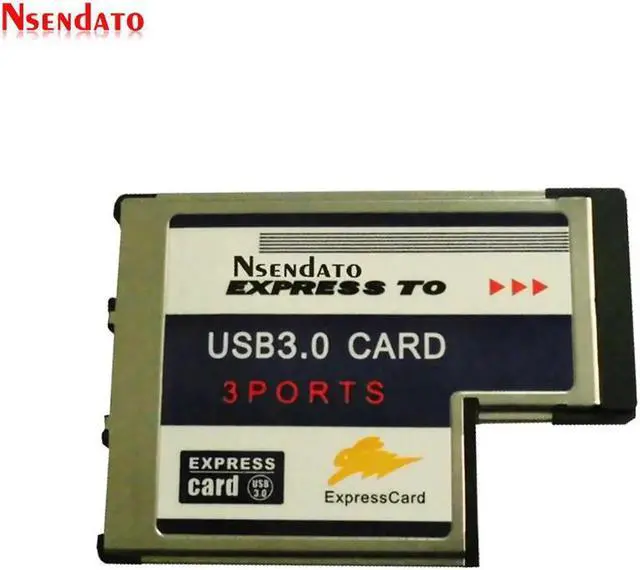 Alt view image 6 of 6 - PCI-E Express Card expresscard 34mm 54mm Hidden USB 3.0 Adapter 5Gbps USB3.0 3 Port Express Card 54 PCMCIA HUB Converter for PC